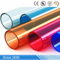 Tuyau en plastique dur coloré de pp / tuyau / tube en plastique de pp, petit tube transparent en plastique rigide de PVC